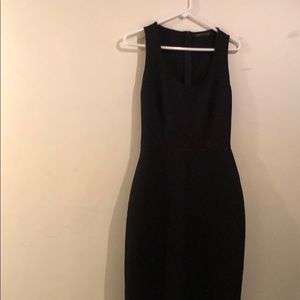 Form fitting little black dress